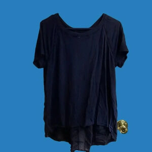 Petite Small Blue Top